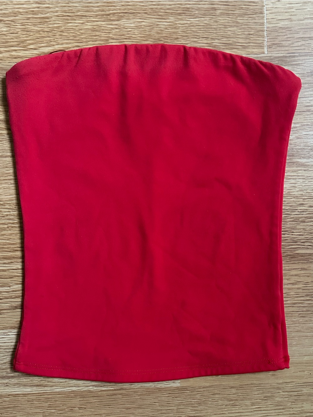 Garage sleek red tube top